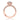 Petite Crescent | Round Pavé Engagement Ring - HT257215RD7PK in rose gold with a round center diamond, pavé stones along the band, and intricate side detailing.