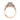 RoyalT | Oval Solitaire Engagement Ring - HT2628OV10X8PK in rose gold, featuring a large oval-cut center diamond with smaller diamonds set along the band and gallery.