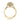 RoyalT | Oval Pavé Engagement Ring - HT2652OV9X7Y in 18k yellow gold with a diamond-encrusted halo and pavé side setting.