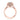 Tacori RoyalT | Oval Pavé Engagement Ring - HT2652OV9X7PK in rose gold, featuring an oval-cut center diamond with a pavé diamond halo and a diamond-encrusted split shank with milgrain detailing.