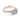 RoyalT | Round 3-Stone Engagement Ring - HT2655RD85PK in rose gold featuring a large round center diamond flanked by two baguette diamonds on a pavé-set band.