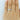 A hand wearing the Nadia | 3.8mm Double Row Diamond Wedding Band on the ring finger.