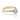 A Tacori Coastal Crescent | Round Solitaire Engagement Ring - P100RD65Y with a yellow gold band.