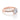 Coastal Crescent | Round Solitaire Engagement Ring - P1022RD8PK in rose gold, featuring a round center diamond with pavé-set diamonds along the band.