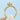 Coastal Crescent | Round Solitaire Engagement Ring - P1022RD8Y featuring a vintage-inspired solitaire set in a gold band with pavé-set diamonds along the scalloped shoulders.