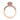 Coastal Crescent | Oval Solitaire Engagement Ring - P103OV85X65PK featuring an oval solitaire diamond on a rose gold band with a signature basket setting.