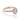 Tacori Coastal Crescent | Round Solitaire Engagement Ring - P103RD65PK in rose gold featuring a round center stone, a diamond halo, and pavé-set diamonds along the band.