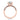 Rose gold Tacori Coastal Crescent | Round Solitaire Engagement Ring - P1042RD8PK featuring a round center stone and a diamond-encrusted band.