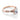 Tacori Coastal Crescent | Oval Solitaire Engagement Ring - P105OV8X6PK in rose gold featuring an oval-cut center stone and a twisted, diamond-encrusted band.