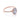 Makur Aquamarine Engagement Ring | R0861-4AQ featuring an oval-cut aquamarine in a rose gold setting with a diamond halo and accented band.