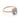 Makur Aquamarine Engagement Ring R1052-4AQ in rose gold featuring an emerald-shaped aquamarine center stone with a diamond halo and a diamond-encrusted band.