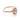 Morganite Engagement Ring | R861-4 featuring an oval-cut morganite stone set in rose gold with a halo diamond band.