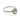 Makur Morganite Engagement Ring | R868-4 featuring an oval-cut morganite in a silver-colored setting with a halo and pavé-set diamond band.