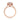 Makur Morganite Engagement Ring R893-4 featuring a cushion-cut peach morganite surrounded by a diamond halo and pavé-set diamonds along the rose gold band.
