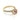 Makur Morganite Engagement Ring | R939-4 in 14k yellow gold, featuring a round, peach-colored center stone set above a band accented with two rows of pavé-set diamonds.