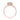 Solo Filo | Halo Engagement Ring - SE113 rose gold Danhov engagement ring featuring a round center stone surrounded by a double halo of small diamonds and pavé-set diamonds along the band.
