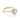 Delilah | Round Solitaire Engagement Ring featuring a round-cut diamond on a gold band with a tapered cathedral setting.