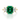 Emerald Three-Stone Engagement Ring | TR93 featuring a lab-grown emerald center flanked by two baguette-cut diamonds on a 14K yellow gold band.