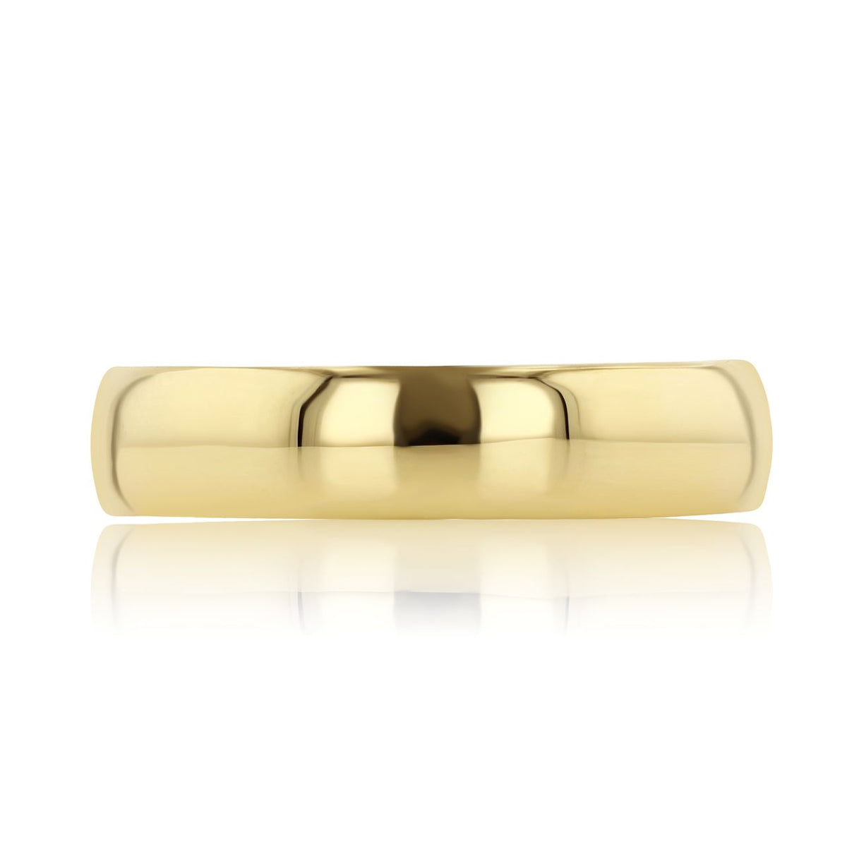 Tacori Men’s Polished Wedding Band - 138-5Y, a classic polished yellow gold wedding band.