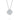 Tacori Dantela Fashion Necklace FP64365 featuring a round diamond pendant with a square-shaped halo setting on an 18k white gold chain.