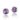 Gemma Bloom Bold Amethyst Fashion Earrings SE15601 by Tacori featuring round amethyst studs in silver frames with beaded edges.