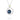 Gemma Bloom Bold London Blue Topaz Fashion Necklace SN14133 featuring a round London blue topaz stone in an openwork silver circle pendant, suspended from a silver chain with an 18k yellow gold accent piece.