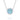 Tacori Crescent Crown Bold Sky Blue Topaz Fashion Necklace featuring a round Sky Blue Topaz pendant with milgrain details in a silver setting on a delicate cable chain.