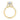 Gold engagement ring with a large cushion-cut center stone and small diamonds along the band and halo setting.