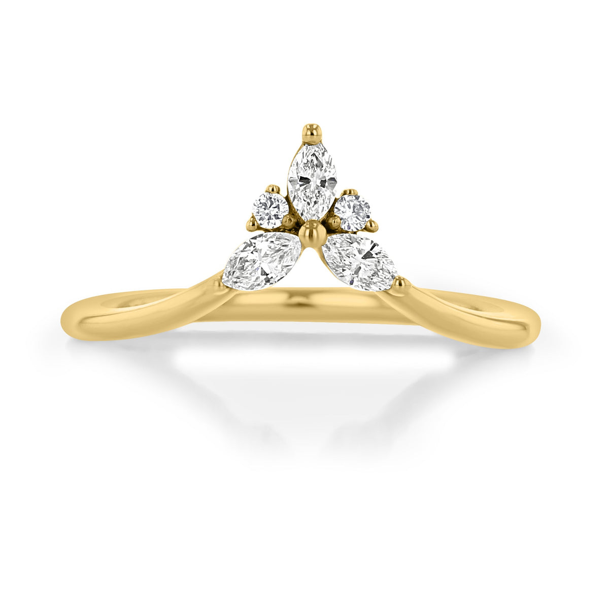 Women's Wedding Bands - Curved