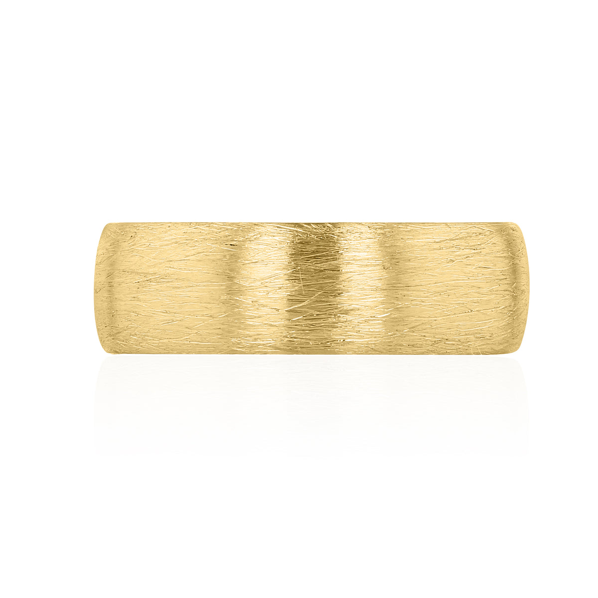 Tacori | Men’s Coarse Brushed Wedding Band - 138-7YB in yellow gold featuring a coarse brushed texture.