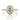 Daphne oval halo engagement ring by Icing On The Ring featuring a large center diamond on a thin 14k yellow gold band with pavé-set diamonds.