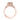 Dantela | Pear Bloom Engagement Ring - 2620PS10X7PPK in rose gold with a pear-shaped diamond center, pavé side diamonds, and intricate filigree detailing on the setting.