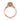 Rose gold Tacori Dantela | Round Bloom Engagement Ring 2620RDMDPPK with a round center stone, intricate filigree gallery, and pavé-set accent diamonds along the band.