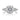 Tacori Dantela | Round Bloom Engagement Ring 2623RDLGP featuring a round center diamond in a pavé halo with two smaller round side diamonds set on a pavé band.