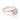 Rose gold Dantela | Round Solitaire Engagement Ring - 2638RD6PK featuring a 1 carat round diamond held by four prongs, with small accent diamonds set into the band.