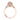 Tacori Dantela | Round Pavé Engagement Ring - 2639RDP65PK in rose gold featuring a round center diamond, filigree gallery, and pavé-set diamonds along the band.