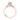 Simply Tacori | Princess Solitaire Engagement Ring - 2650PR55PK in rose gold, featuring a princess-cut center stone and small accent diamonds along the band.