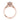 Simply Tacori | Round Solitaire Engagement Ring - 2650RD75PK in rose gold, featuring a round center diamond, diamond-accented shoulders, and intricate milgrain detailing.
