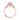 Simply Tacori oval solitaire engagement ring (2651OV85X65PK) in rose gold with small diamonds set along the band and mounting.