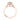 Simply Tacori | Round Solitaire Engagement Ring - 2652RD65PK in rose gold featuring a round center stone and a diamond-accented cathedral setting.
