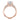 Simply Tacori | Round 3-Stone Engagement Ring - 2685RD9PK in 14k rose gold, featuring a large round center diamond flanked by two marquise-cut side stones with pavé diamonds along the gallery and band.