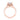 Rodeo | Pear Halo Engagement Ring featuring a pear-shaped diamond in a rose gold setting with a diamond halo and pavé-set band.