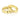 Two small, circular 14K Yellow Gold Polished Huggie Hoop Earrings | 4002162 resting on a white surface.