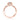 Tacori Sculpted Crescent | Round Solitaire Engagement Ring - 49RDP6PK in rose gold with a pavé diamond gallery and engraved crescent patterns along the band.