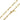 14K Yellow Gold 4MM Paper Clip Chain necklace finished with a lobster claw clasp and a small oval tag.