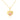 14K Yellow Gold Heart Tag Pendant featuring a heart-shaped design with the word mom in script and a small, textured pink-gold heart in the center, worn on a chain.