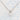 1.20 ct Moissanite Necklace set in White Gold featuring a round-cut moissanite solitaire pendant on a thin metallic chain.