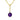 14K Yellow Gold Amethyst Solitaire Pendant | 88002-2 featuring a round amethyst, the February birthstone, with a small diamond accent hanging from a 14k yellow gold chain.