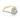 A yellow gold Danhov Abbraccio | Halo Engagement Ring - AE100 featuring a round-cut center diamond in a diamond halo, with stones set along the split, curving band.