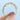 A gold Monterey | Infinity Diamond Wedding Band with a twisted design set with small diamonds, held between two fingers.